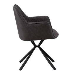 Bouclé Stoel Lucie Lichtgrijze PU Rug | Metalen Poten | H82,5 X B62 X D63 Cm -Collectie Woonkamermeubels Ontwerp zonder titel 2023 11 14T081604.749 5e3c