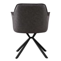 Bouclé Stoel Lucie Lichtgrijze PU Rug | Metalen Poten | H82,5 X B62 X D63 Cm -Collectie Woonkamermeubels Ontwerp zonder titel 2023 11 14T081648.523 f744