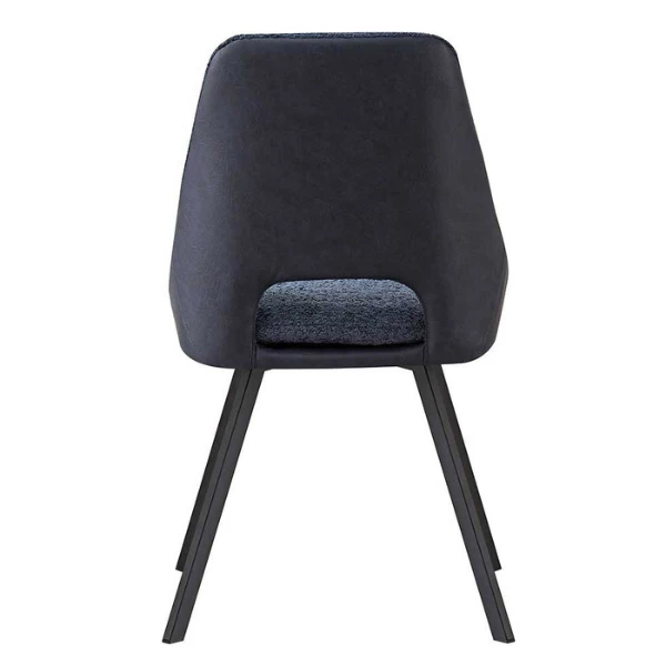 Filou' Bouclé Blauwe Stoel | Blauwe PU Bekleding - 85x48x56cm 4 Filou' Bouclé Blauwe Stoel | Blauwe PU Bekleding - 85x48x56cm - Afbeelding 4