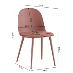 Terracotta Stoel 'Jasmin' Uit Polypropyleen Met PU Zitting | Metalen Poten | H81 X B51 X D44 Cm 11 Terracotta Stoel 'Jasmin' Uit Polypropyleen Met PU Zitting | Metalen Poten | H81 X B51 X D44 Cm -Collectie Woonkamermeubels Ontwerp zonder titel 2023 11 14T094104.414 f69f