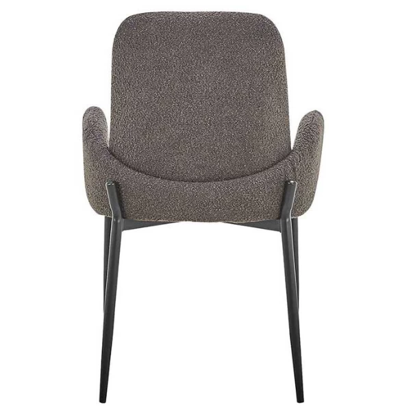 Bilbao' Stoel Grijs Bouclé | Metalen Poten | H88xB60xD57cm 5 Bilbao' Stoel Grijs Bouclé | Metalen Poten | H88xB60xD57cm - Afbeelding 5