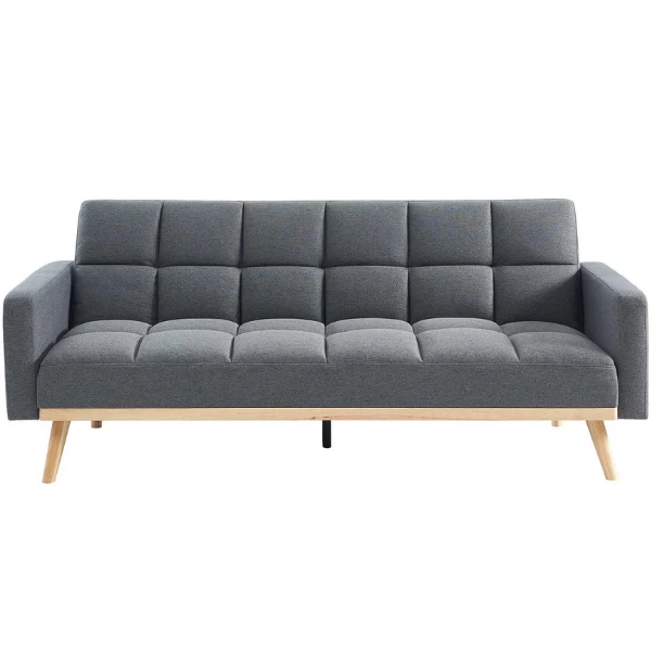 Adana Grijs Slaapbank | Eucalyptus Frame | Koudschuim Matras | 84x214x84cm 9 Adana Grijs Slaapbank | Eucalyptus Frame | Koudschuim Matras | 84x214x84cm - Afbeelding 9