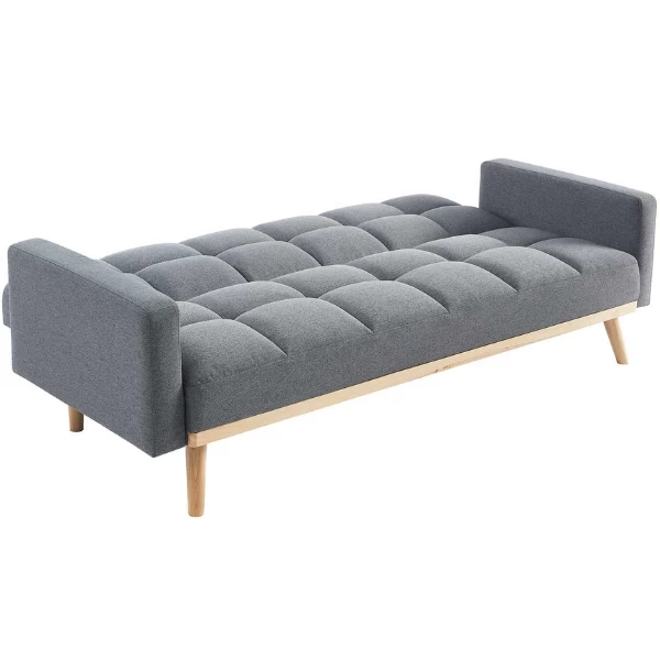 Adana Grijs Slaapbank | Eucalyptus Frame | Koudschuim Matras | 84x214x84cm 4 Adana Grijs Slaapbank | Eucalyptus Frame | Koudschuim Matras | 84x214x84cm - Afbeelding 4