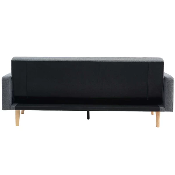 Adana Grijs Slaapbank | Eucalyptus Frame | Koudschuim Matras | 84x214x84cm 3 Adana Grijs Slaapbank | Eucalyptus Frame | Koudschuim Matras | 84x214x84cm - Afbeelding 3