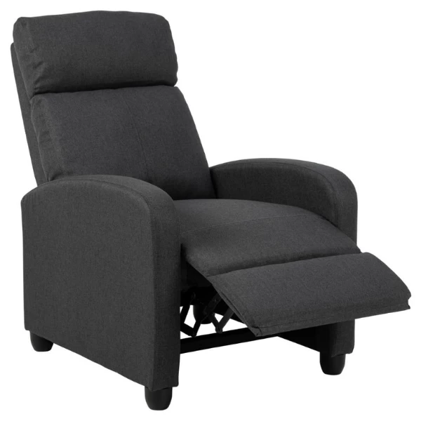 Siom Relaxfauteuil, Malmo Stof Antraciet, Duwfunctie, 67x87cm 2 Siom Relaxfauteuil, Malmo Stof Antraciet, Duwfunctie, 67x87cm - Afbeelding 2
