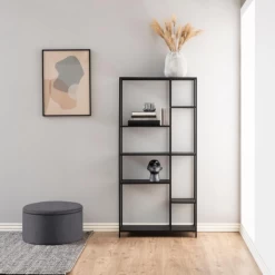 Donkergrijze Opberghoes: Retina Rond, Getuft, Ø60x35 Cm -Collectie Woonkamermeubels Ontwerp zonder titel 2023 11 15T155023.835 5b3b