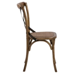 Rustiek Bruine Vintage Eetkamerstoel Met Donker Rotan -Collectie Woonkamermeubels Ontwerp zonder titel 2023 11 15T160453.003 31b3