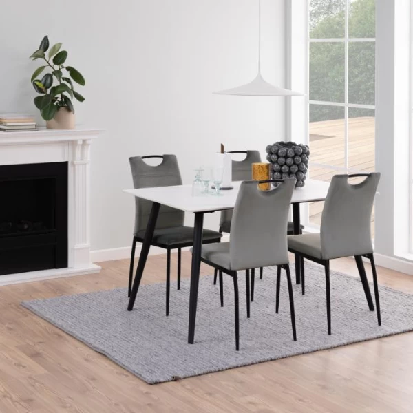 Moderne Rechthoekige Eettafel Wicklow, 140x80 Cm". 5 Moderne Rechthoekige Eettafel Wicklow, 140x80 Cm". - Afbeelding 5