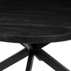 Maria 130cm Ronde Magnolia Tafel - Metalen Structuur, Zwart Exotisch Hout Top -Collectie Woonkamermeubels Ontwerp zonder titel 2023 11 16T093807.135 deda