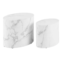 Set Van 2 Ovale Salontafels Carrara - Wit Marmer 11 Set Van 2 Ovale Salontafels Carrara - Wit Marmer -Collectie Woonkamermeubels Ontwerp zonder titel 2023 11 16T094651.424 f7a8
