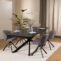 Draaibare Stoel Pippa - Stof Basel, Grijs-bruin -Collectie Woonkamermeubels Ontwerp zonder titel 2023 11 16T134640.030 9e3f