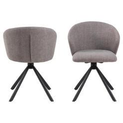 Draaibare Stoel Pippa - Stof Basel, Grijs-bruin -Collectie Woonkamermeubels Ontwerp zonder titel 2023 11 16T134803.928 2b32