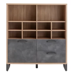 Boekenkast Faber 131cm Met Deur En 2 Lades - Eikdecor/betonlook 13 Boekenkast Faber 131cm Met Deur En 2 Lades - Eikdecor/betonlook -Collectie Woonkamermeubels Ontwerp zonder titel 2023 11 16T140201.535 9c30