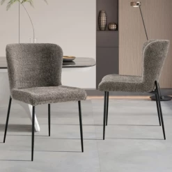 Lisa Bouclé Zandkleurige Stoel - Metalen Poten, H 85 X B-L 50 X D-P 62 Cm 11 Lisa Bouclé Zandkleurige Stoel - Metalen Poten, H 85 X B-L 50 X D-P 62 Cm -Collectie Woonkamermeubels Ontwerp zonder titel 2023 11 16T150013.429 14fb