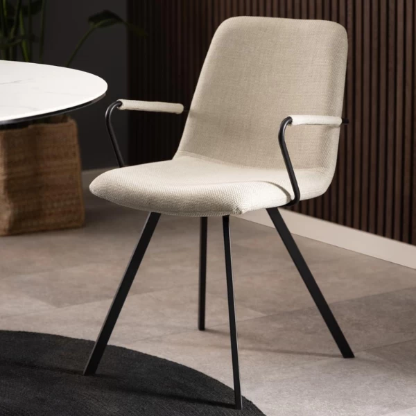 Eetkamerstoel Selina-beige 1 Eetkamerstoel Selina-beige