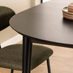 Montreux Ronde Eettafel - Zwart Eikenfineer, Uitschuifblad - 115/154x75cm -Collectie Woonkamermeubels Ontwerp zonder titel 2023 11 17T110955.059 c3c7