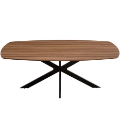 Aziz 200 Cm Deense Ovaal Tafel Met Oude Eikdecor | Metalen Poten, MDF Blad, ABS Rand | H76 X B200 X D100 Cm - 25mm -Collectie Woonkamermeubels Ontwerp zonder titel 2023 11 21T101102.750 6c48