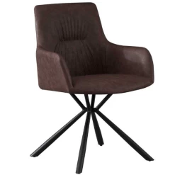 Stoel 'Lyra' PU Bruin | Metalen Poten En PU Bekleding -Collectie Woonkamermeubels Ontwerp zonder titel 2023 11 21T110040.109 71b8