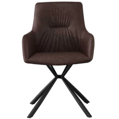 Stoel 'Lyra' PU Bruin | Metalen Poten En PU Bekleding -Collectie Woonkamermeubels Ontwerp zonder titel 2023 11 21T110141.424 54c2