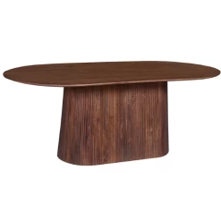 Ovale Lichtbruine Tafel 'Miguel' - 200 Cm | Massief Magnoliahout | H76 X B200 X D100 Cm 10 Ovale Lichtbruine Tafel 'Miguel' - 200 Cm | Massief Magnoliahout | H76 X B200 X D100 Cm -Collectie Woonkamermeubels Ontwerp zonder titel 2023 11 22T100725.747 a275