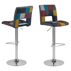 Patchwork Sylvia Barkruk - Chroomstaal, Draaibaar En Gasveer 15 Patchwork Sylvia Barkruk - Chroomstaal, Draaibaar En Gasveer -Collectie Woonkamermeubels Ontwerp zonder titel 2023 11 22T102221.185 7b3e