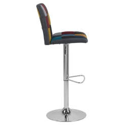 Patchwork Sylvia Barkruk - Chroomstaal, Draaibaar En Gasveer 10 Patchwork Sylvia Barkruk - Chroomstaal, Draaibaar En Gasveer -Collectie Woonkamermeubels Ontwerp zonder titel 2023 11 22T102406.448 236c