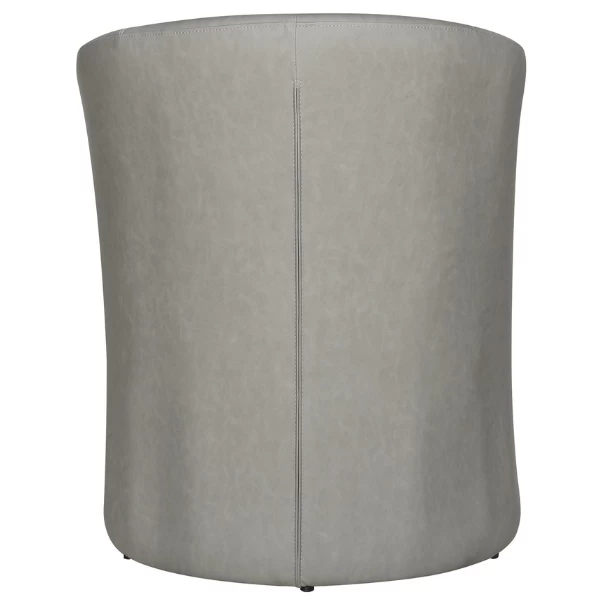 Charlie' Vintage PU Lichtgrijze Kuipstoel | H-H 81 X B-L 64 X D-P 62 Cm 3 Charlie' Vintage PU Lichtgrijze Kuipstoel | H-H 81 X B-L 64 X D-P 62 Cm - Afbeelding 3