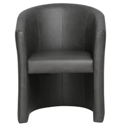 Charlie' PU Donkergrijze Kuipstoel | H-H 81 X B-L 64 X D-P 62 Cm -Collectie Woonkamermeubels Ontwerp zonder titel 2023 11 22T112713.895 7521