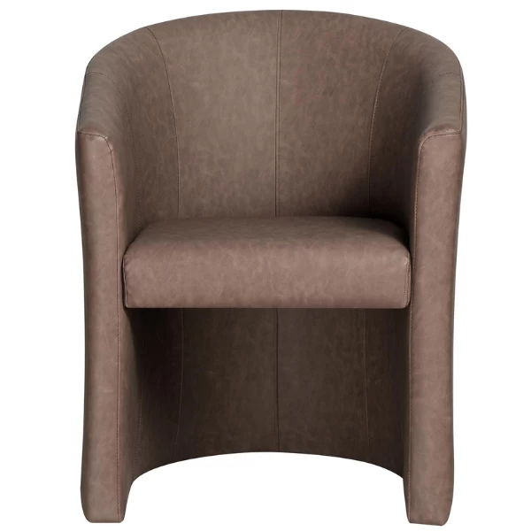 Charlie' PU Lichtbruine Kuipstoel | H-H 81 X B-L 64 X D-P 62 Cm 6 Charlie' PU Lichtbruine Kuipstoel | H-H 81 X B-L 64 X D-P 62 Cm - Afbeelding 6