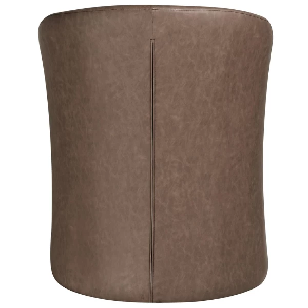 Charlie' PU Lichtbruine Kuipstoel | H-H 81 X B-L 64 X D-P 62 Cm 4 Charlie' PU Lichtbruine Kuipstoel | H-H 81 X B-L 64 X D-P 62 Cm - Afbeelding 4