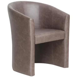 Charlie' Vintage PU Donkerbruine Kuipstoel | H-H 81 X B-L 64 X D-P 62 Cm -Collectie Woonkamermeubels Ontwerp zonder titel 2023 11 22T115811.327 944f