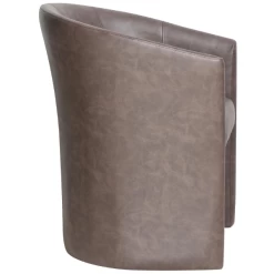 Charlie' Vintage PU Donkerbruine Kuipstoel | H-H 81 X B-L 64 X D-P 62 Cm -Collectie Woonkamermeubels Ontwerp zonder titel 2023 11 22T115940.530 1140