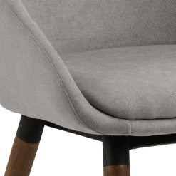 Nils Eetkamerstoel Met Armleuning: Stof Grijs, Walnoot Onderstel -Collectie Woonkamermeubels Ontwerp zonder titel 2023 11 22T141806.085 9783