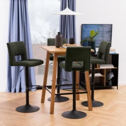 Sylvia Barkruk, Olijfgroene Stof, Zwart Onderstel