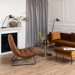 Kentucky Mix Loungestoel: Brandy 9, Slede Onderstel -Collectie Woonkamermeubels Ontwerp zonder titel 2023 11 23T080727.398 26af