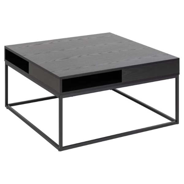 Willford Vierkante Salontafel - Essenzwart Melamine, 80x80 Cm 7 Willford Vierkante Salontafel - Essenzwart Melamine, 80x80 Cm - Afbeelding 7