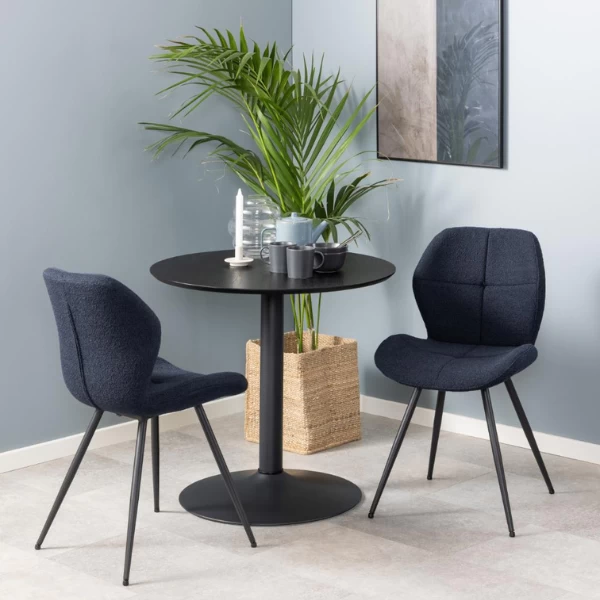 Monza Blauwe Petri Stoel: Elegant Ontwerp Met Rits En Vierkante Steek 6 Monza Blauwe Petri Stoel: Elegant Ontwerp Met Rits En Vierkante Steek - Afbeelding 6