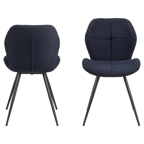 Monza Blauwe Petri Stoel: Elegant Ontwerp Met Rits En Vierkante Steek 5 Monza Blauwe Petri Stoel: Elegant Ontwerp Met Rits En Vierkante Steek - Afbeelding 5