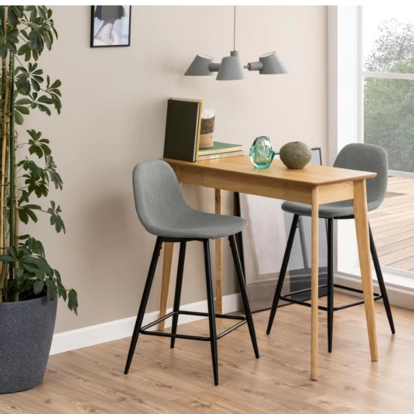 Wilma Baliekruk, Grijze Stof, Zwart Stalen Onderstel 1 Wilma Baliekruk, Grijze Stof, Zwart Stalen Onderstel