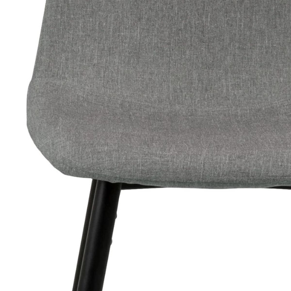 Wilma Baliekruk, Grijze Stof, Zwart Stalen Onderstel 2 Wilma Baliekruk, Grijze Stof, Zwart Stalen Onderstel - Afbeelding 2