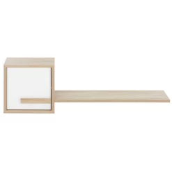 Wandrek Alto 1 Deur - Sonoma Eik/wit