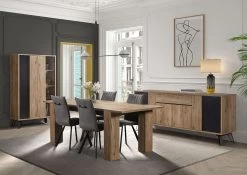 Verlengbare Eettafel Chenice 180<230cm- Eik 17 Verlengbare Eettafel Chenice 180<230cm- Eik -Collectie Woonkamermeubels Phenix dc17