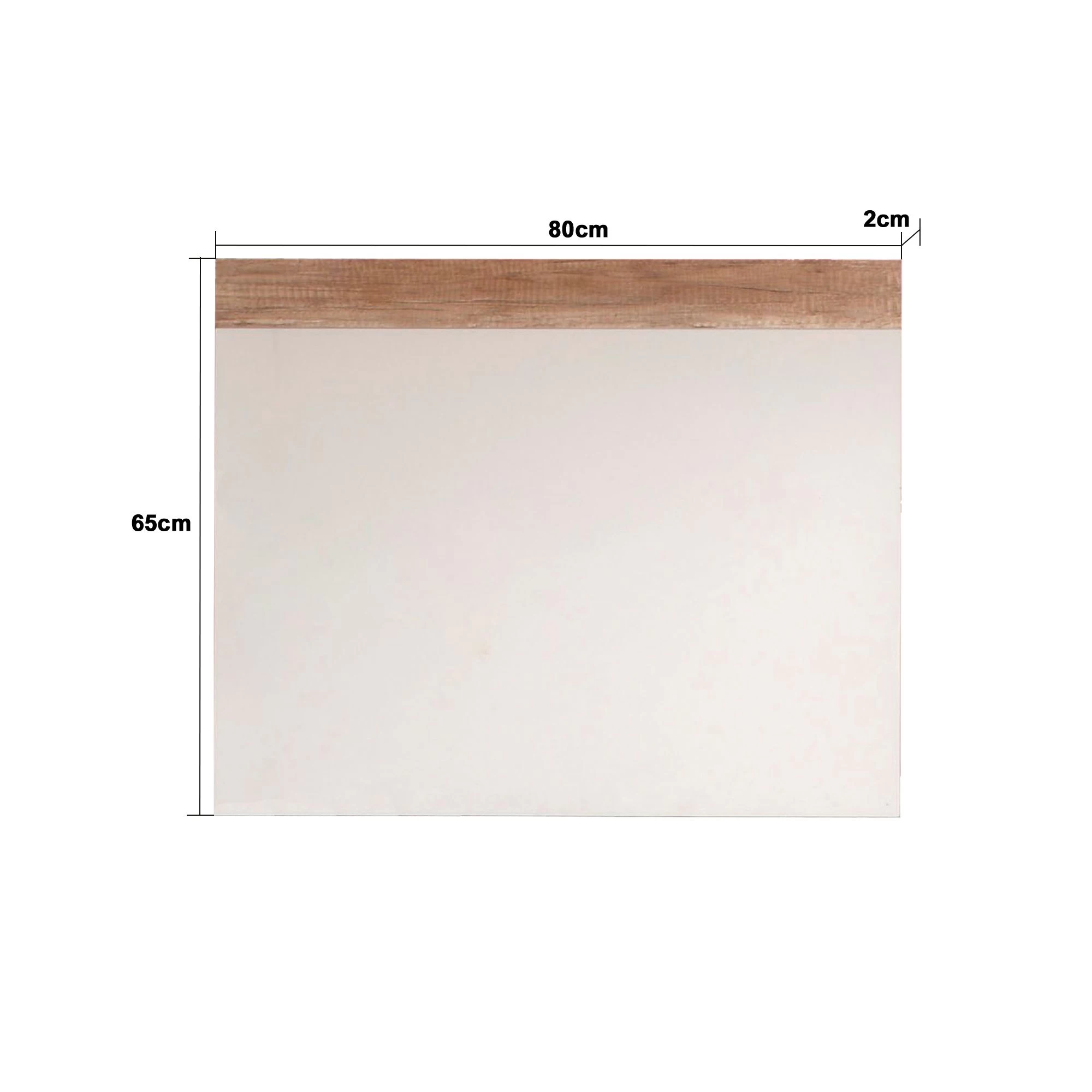 Wandspiegel Polo | 80 X 2 X 65 Cm | Monument Oak-decor 2 Wandspiegel Polo | 80 X 2 X 65 Cm | Monument Oak-decor - Afbeelding 2