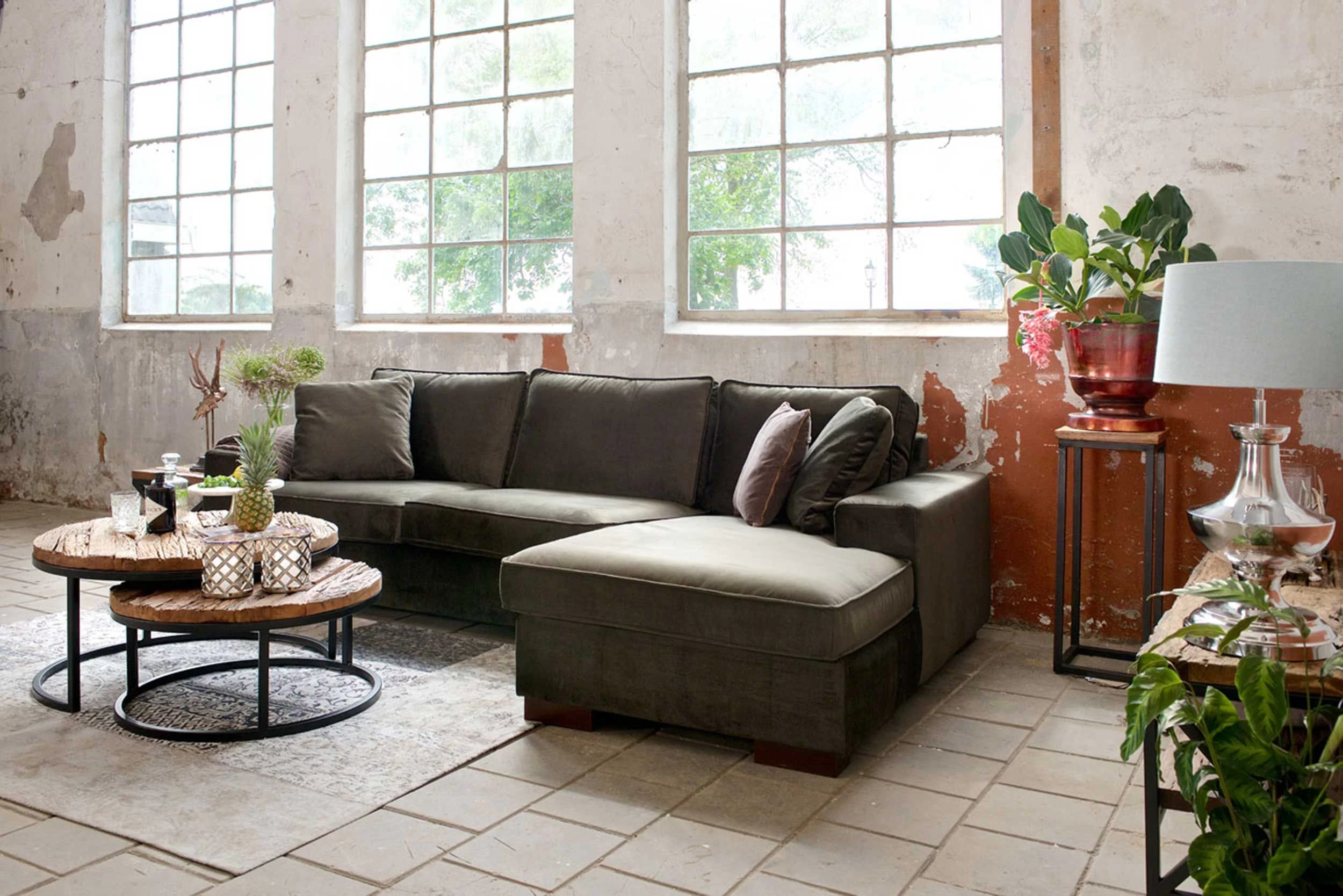 RICHMOND Set Van 2 Salontafels Kensington Industrieel - Bruin/zwart 8 RICHMOND Set Van 2 Salontafels Kensington Industrieel - Bruin/zwart - Afbeelding 8