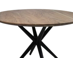 Eettafel Luzern 130cm Acaciahout - Naturel/zwart 5 Eettafel Luzern 130cm Acaciahout - Naturel/zwart -Collectie Woonkamermeubels RNTSE130 AN CLEG7565 HSM125 3 78d3