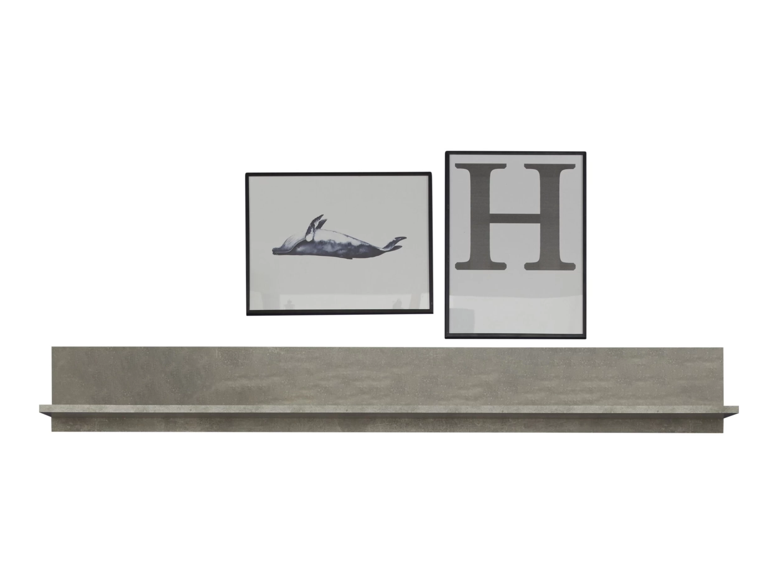 Wandplank Rock | 148 X 18 X 19 Cm | Stone Grey 2 Wandplank Rock | 148 X 18 X 19 Cm | Stone Grey - Afbeelding 2