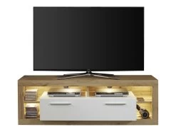 Tv-meubel Rock | 150 X 44 X 48 Cm | Wotan Oak White-design -Collectie Woonkamermeubels Rock WO 1826 850 49 1100 744 00 frontal Freisteller inkl. Bel. e952