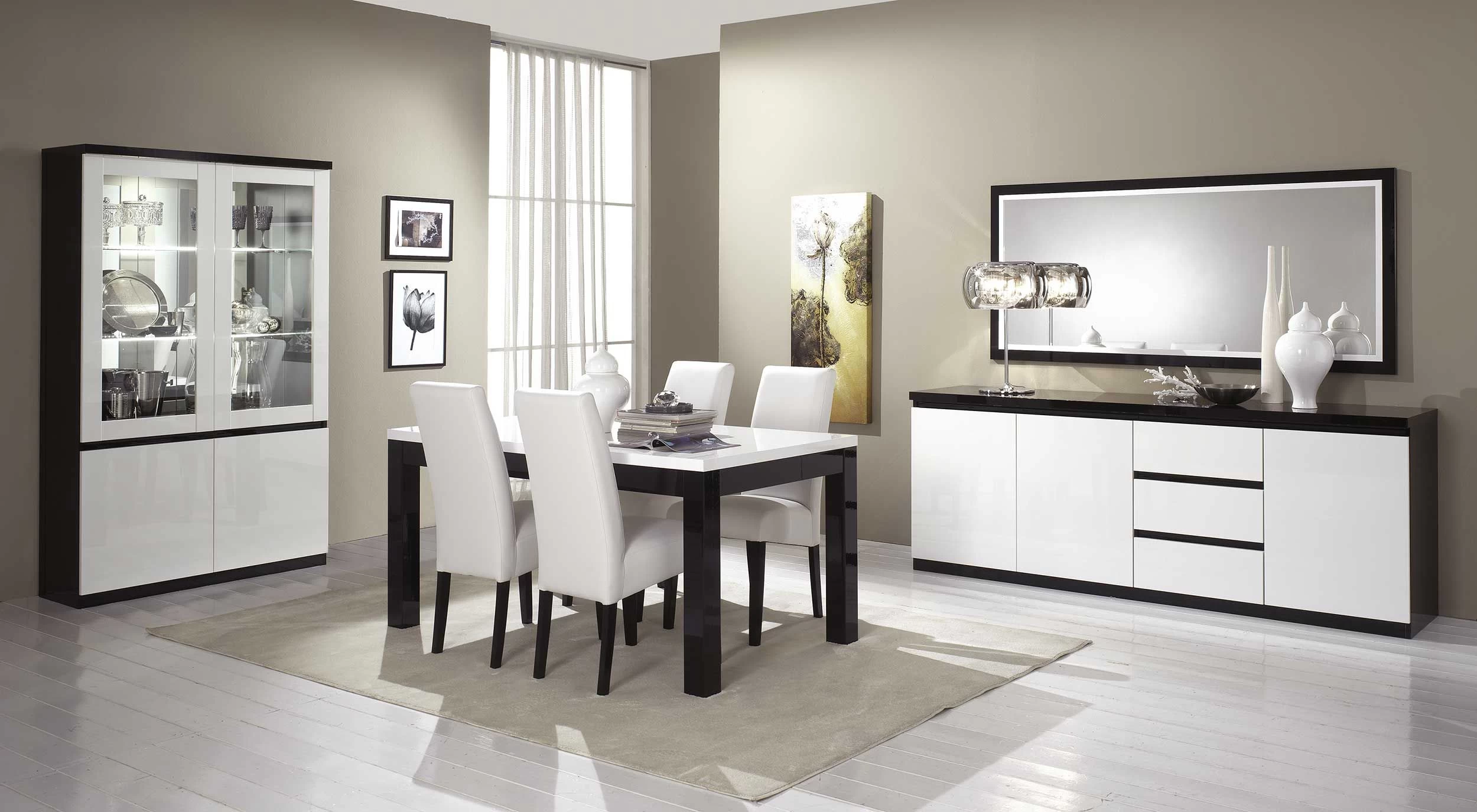 Spiegel Roma 180 Cm - Zwart/wit 2 Spiegel Roma 180 Cm - Zwart/wit - Afbeelding 2