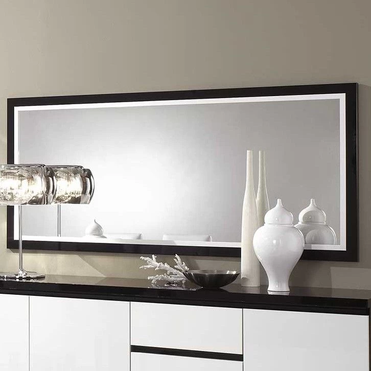 Spiegel Roma 180 Cm - Zwart/wit 1 Spiegel Roma 180 Cm - Zwart/wit