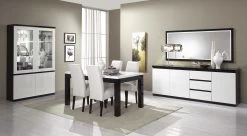 Eettafel Roma 190x90 Cm Rechthoek - Hoogglans Zwart/wit 5 Eettafel Roma 190x90 Cm Rechthoek - Hoogglans Zwart/wit -Collectie Woonkamermeubels Roma zwart wit eetplaats kompleet 1 ccf1